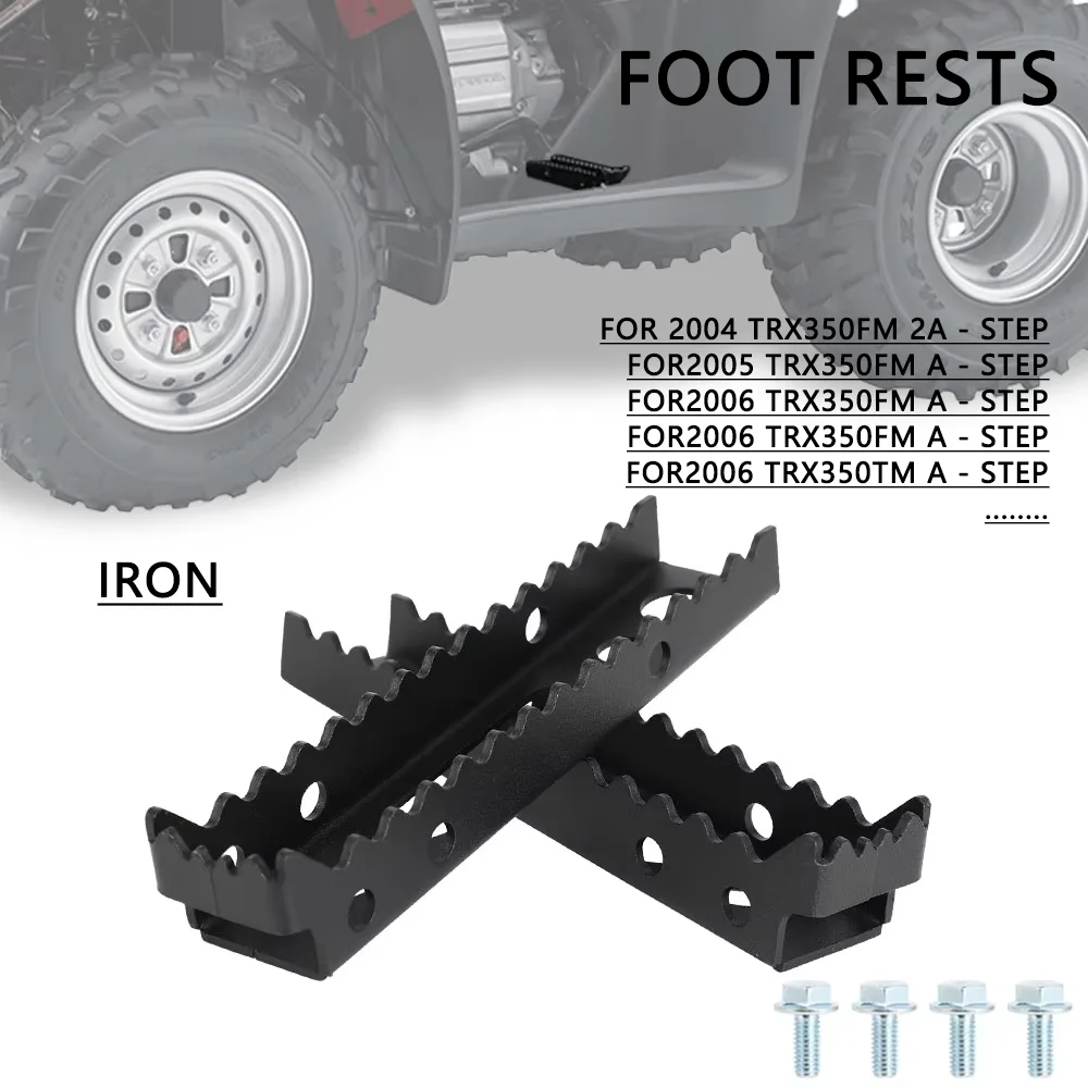Foot Pegs Footpeg Motorcycle Foot Rests Footrest ATV For Honda TRX350FM TRX350TM TRX 250TE 250TM 250TE1 50TM1 A 2A PEDAL STEP