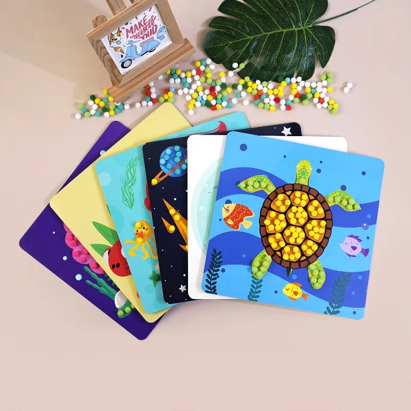 ملصقات اللوحة الإبداعية DIY الحرفية كرات نابضة بالحياة غامض متعة الفن لوازم ديكور المنزل حفلة عيد ميلاد تفضل ألعاب الأطفال #1