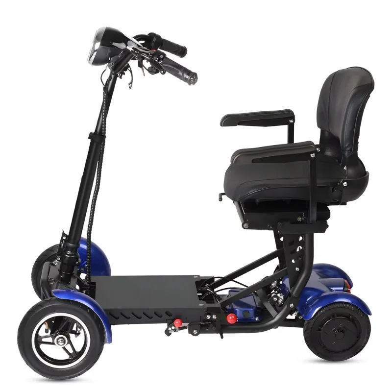 

Портативный 10-дюймовый 3 4-колесный складной мобильный электрический самокат для гольфа с сиденьем для пожилых людей