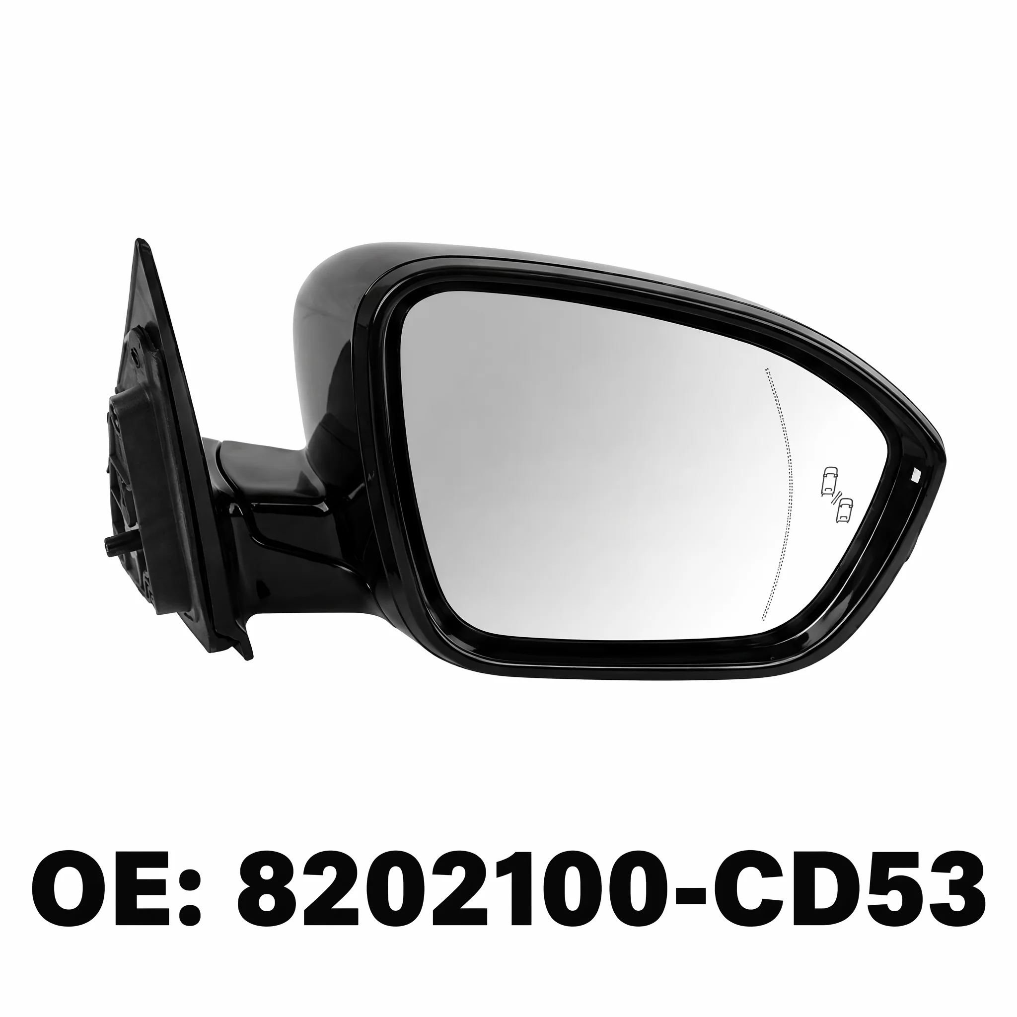 OE 8202100-CD53  Driver Side Rear View Mirror Electric Adjustment With LED Indicator Light for Changan CS55PLUS Auto Spare Parts