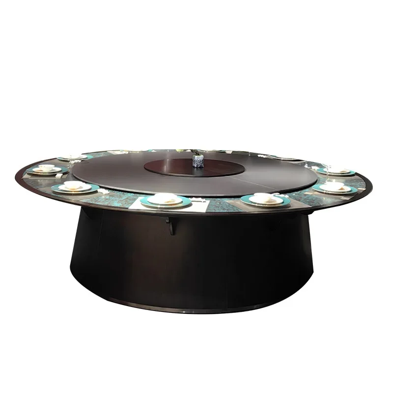 طاولة طعام فندقية مصممة، طاولة مستديرة كهربائية #1