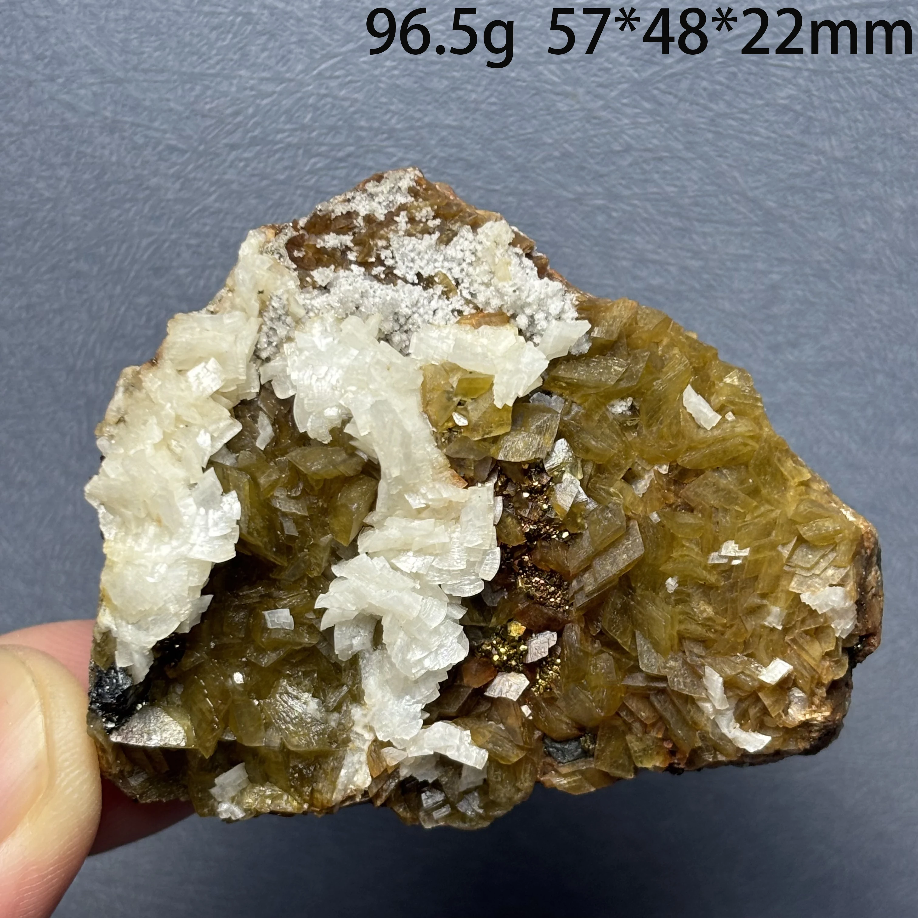 Natural Siderite & Pyrite Intergrown Mineral Specimen, Healing Crystal, Quartz Home Decoration A1-1-112