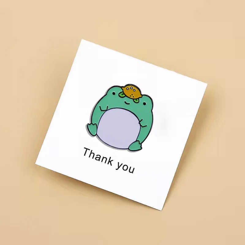 High Quality Funny Frog Enamel Pin Kawaii Animal Metal Badge Lapel Pin Clothes Bag Jewelry Accessories Kids Pin Gift