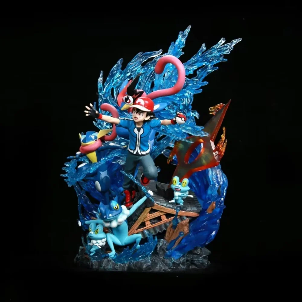 

Аниме-фигурка Покемон: Эш Кетчум и Гренинжа (GK Family Evolution Group), коллекционная модель из ПВХ, 30 см