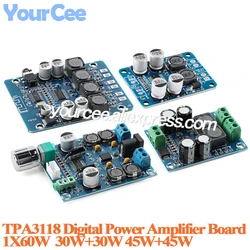 TPA3118 PBTL 60W Mono Digital Audio Amplifier Board Module TPA3118D2DAPR 1*60W Dual channel 30W+30W 45W+45W For Arduino