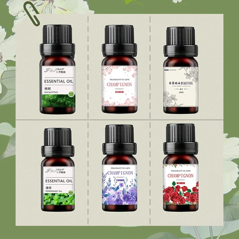 Afbeelding 3: 19 Smaken Essentiële Oliën voor Aroma Diffuser Luchtbevochtiger Thuis Wateroplosbaar 10 ml Luchtverfrisser Geuren Geurolie Parfum