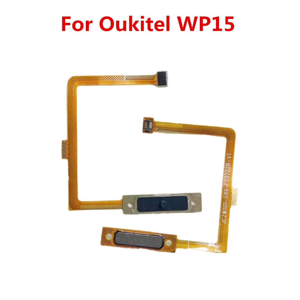 For Oukitel WP15 Cell Phone New Original Fingerprint Button Components Sensor Flex Cable Repair Accessories