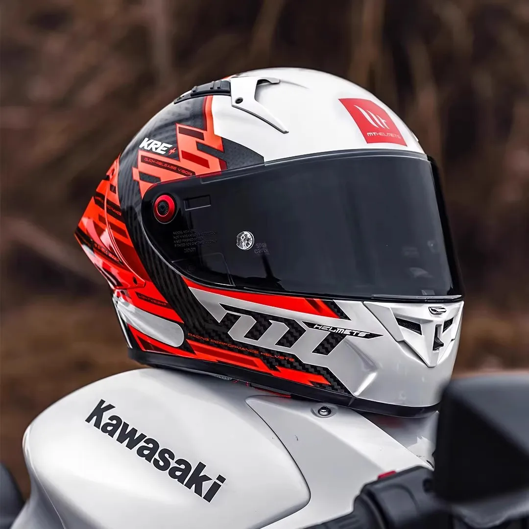 

MT KRE Carbon Fiber Motorcycle Helmet ECE DOT Approved Full Face Professional Racing Helmet Cascos Para Moto for FIM