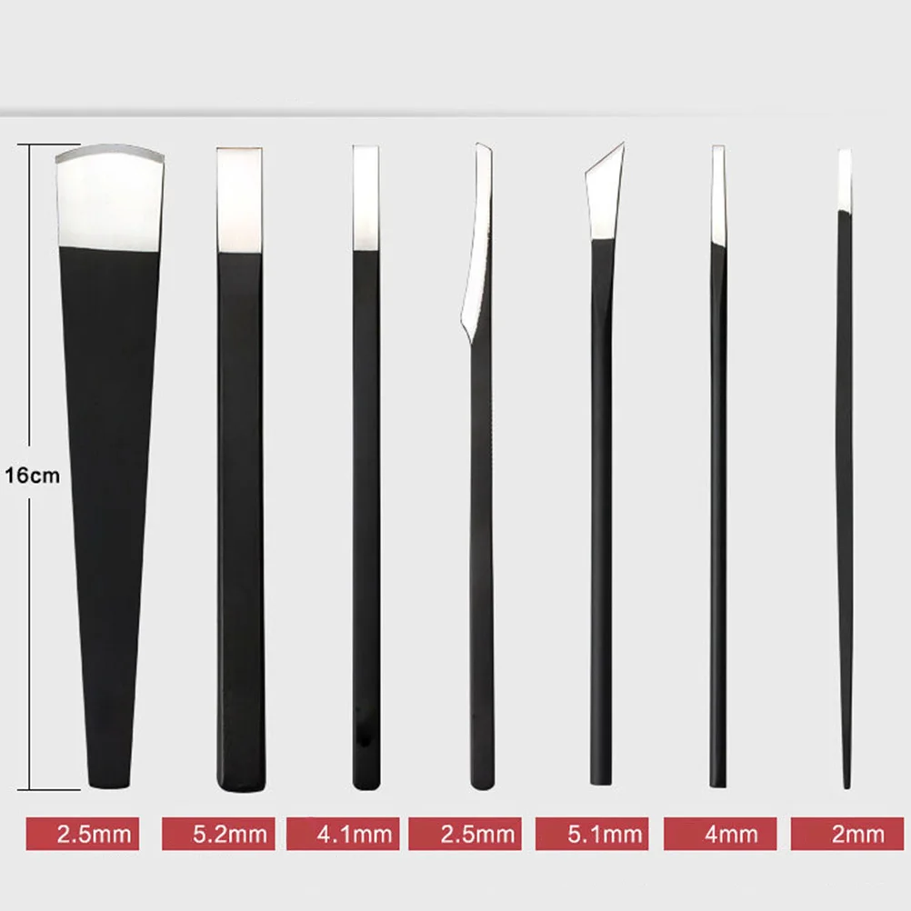 Ensemble d'outils de pédicure professionnels, dissolvant de cuticules sèches, fournitures de manucure, Kit de traitement des pieds, lime à couteau robuste, 7 pièces