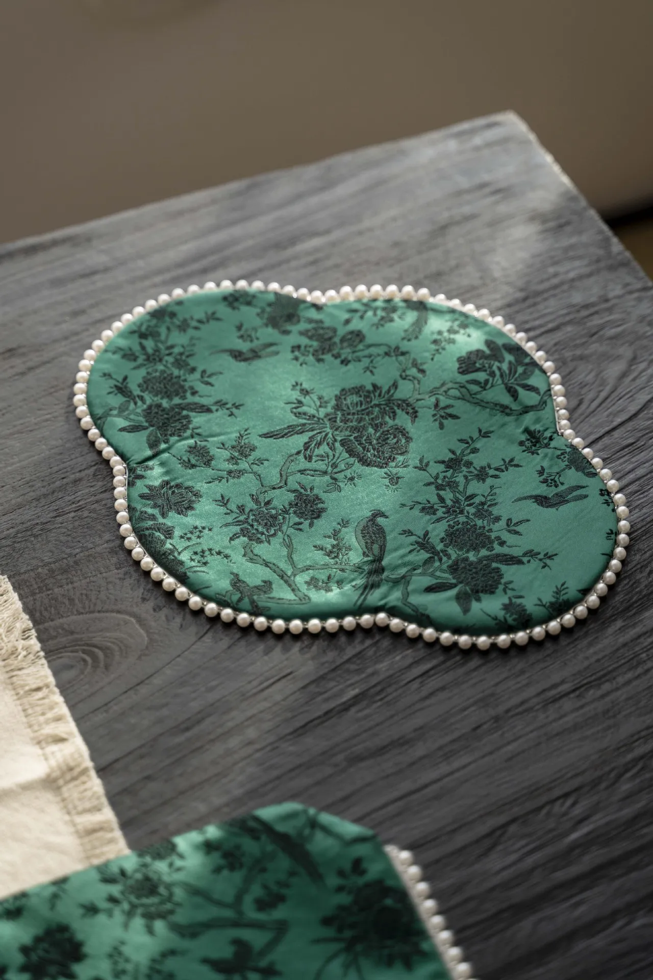 

Чайная скатерть в стиле дзен с двусторонним дамасским узором, подходит для