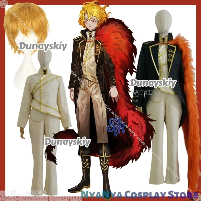 ชุดคอสเพลย์ซานโช่ อนิเมะ เกม ลิมบัส ชุดสไตล์วินเทจแบบพระราชวัง เสื้อโค้ท กางเกง ผ้าคลุมไหล่แบบมีปกสำหรับผมยาว งานปาร์ตี้ฮาโลวีน บริษัทคอสเพลย์
