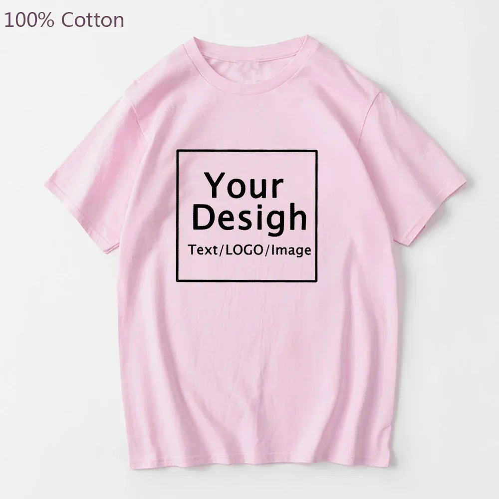 DIY T-shirt Customize Your Design Men Women Tshirt 100% Cotton Short sleeve Oversized Tee-shirt Casual Summer Harajuku T shirts