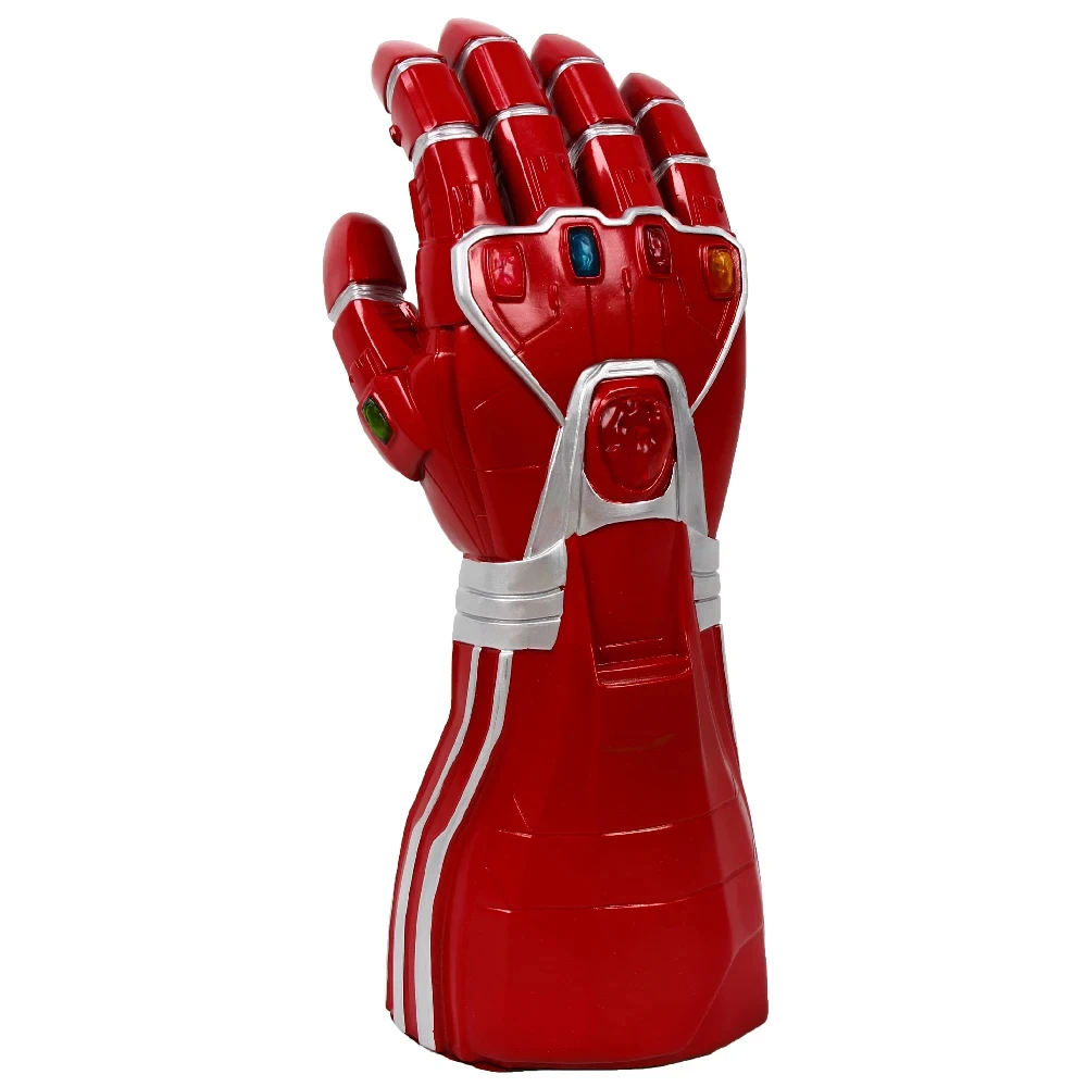 Gants de Thanos Rouges et Bruns avec Lumière LED, Costume de Cosplay d'Halloween, Accessoires de ix, Cadeaux Avengers