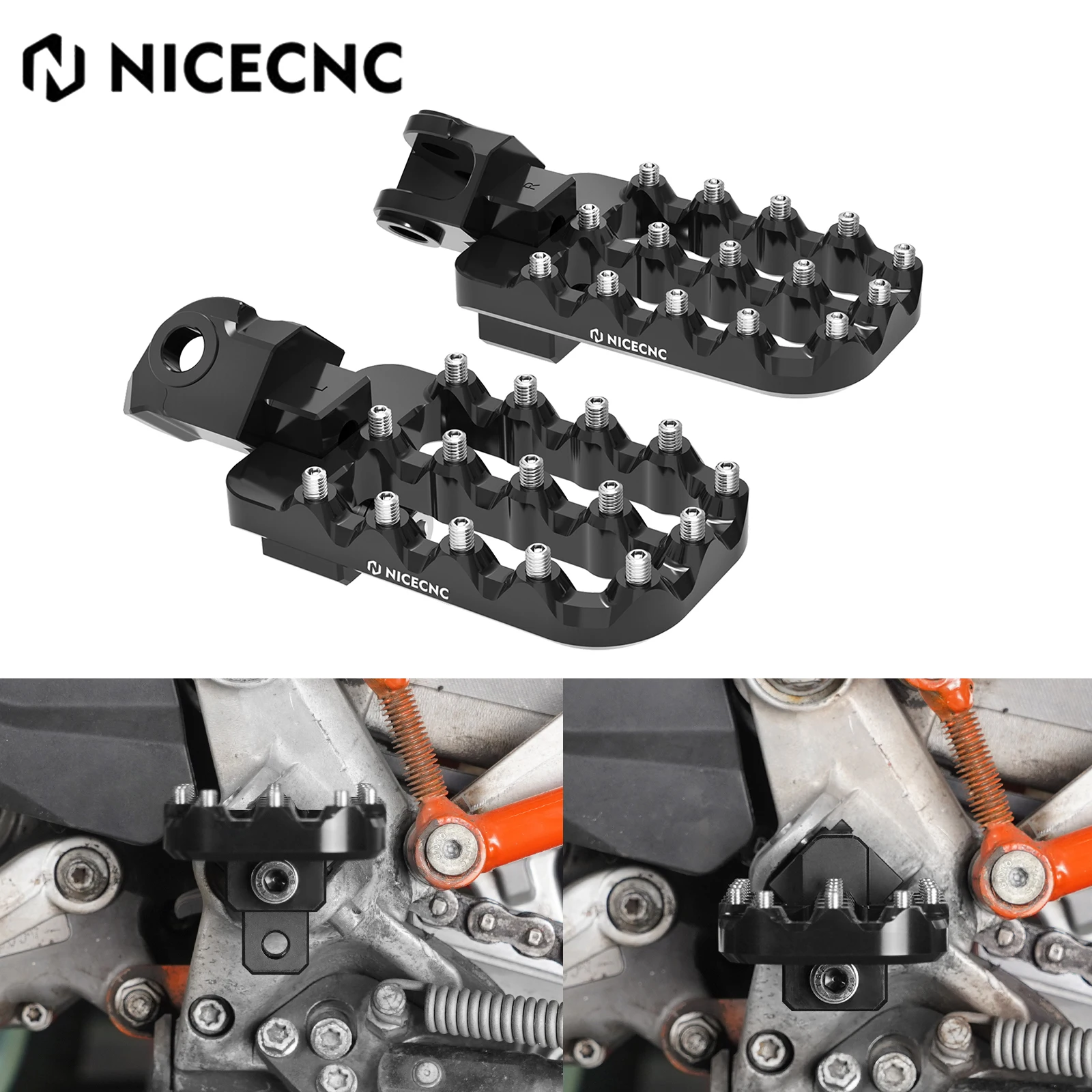 Motorcycle 20mm Lower Footpeg Footrests For KTM 790 890 Adventure/R 19-24 1050 1090 Adventure R 1290 Super Adv R S T 2013-2024