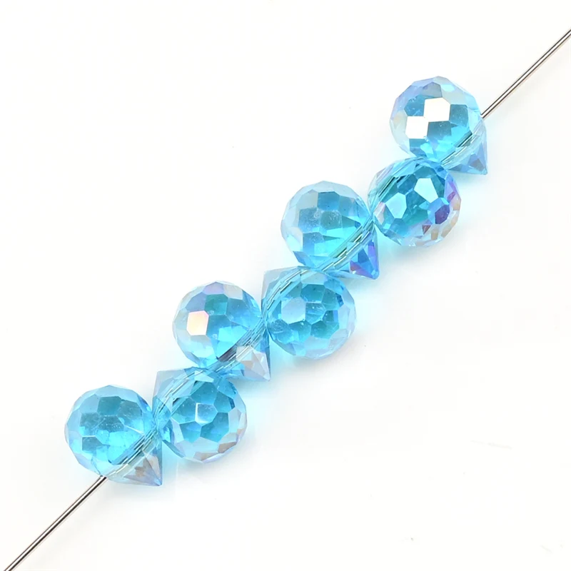 10*8mm Tsjechische Crystal Waterdrop Kralen Glanzende Facet Glazen Aardbei Kralen voor Sieraden Maken Handwerken DIY Handgemaakte Accessoires