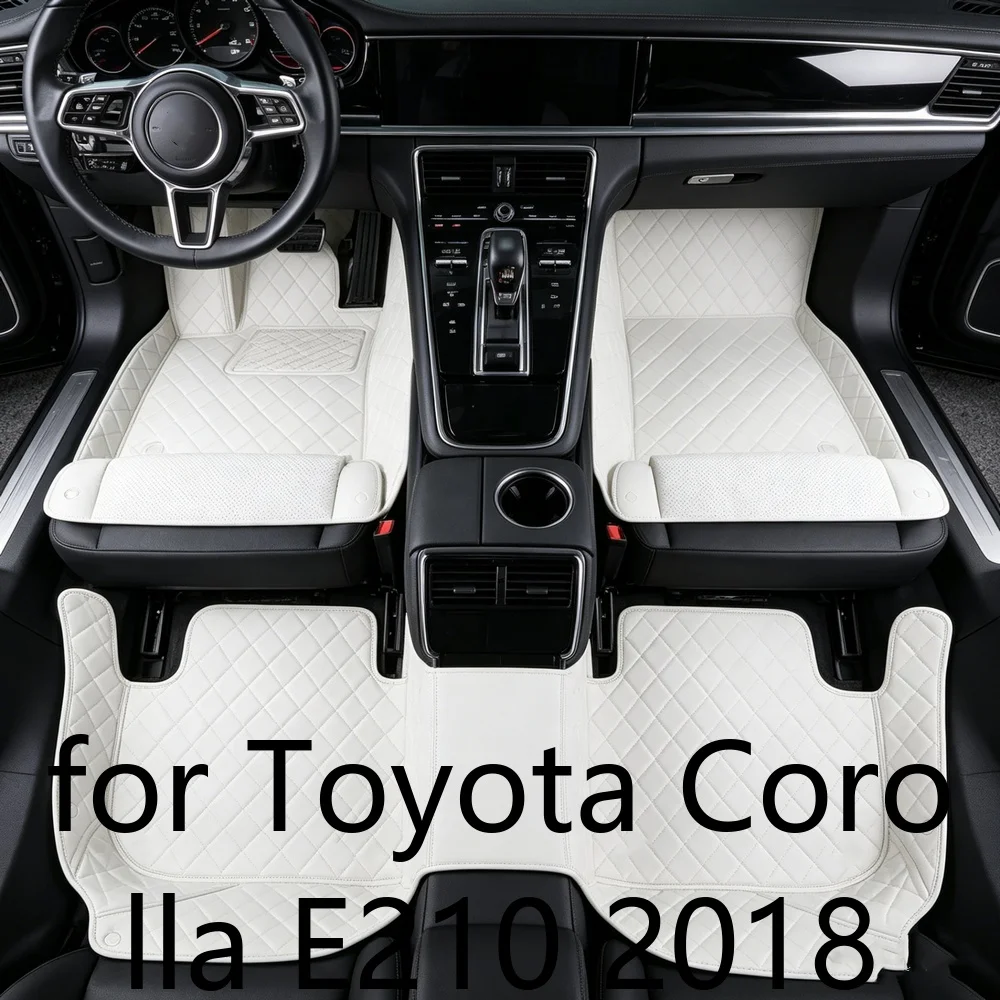 Premium Vollflächige Autofußmatten für Toyota Corolla E210 2018-heute 5-Sitzer PU-Leder Wasserdicht Rutschfest Allwetterschutz Auto-Innenraum-Bodenschutz 8968