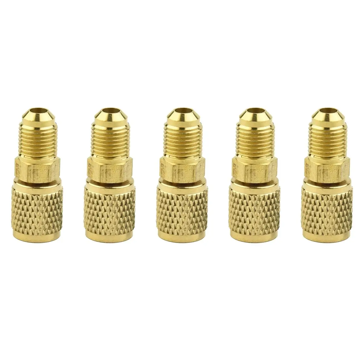 DT34 Adapter Male for Air Conditioning Refrigeration Systems Hose Vacuum Pump Couplers Mobile Parts R410a 5/16XF1/4 SAE Parts