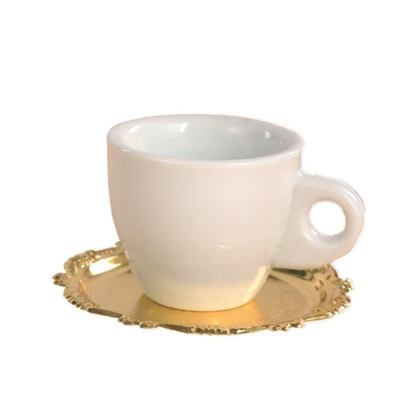 Posavasos de oro europeo para Hotel, soporte para taza de café, mesa de fiesta de boda, plato para cupcakes, plato para pasteles, decoración del hogar, plato pequeño, bandeja para aperitivos