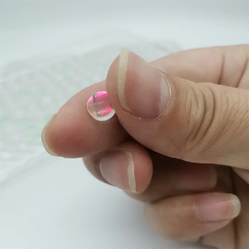 12pcs Diameter 6.5mm Double Convex Lens Coated Optical Glass Prism Science Research Decoration Lenses