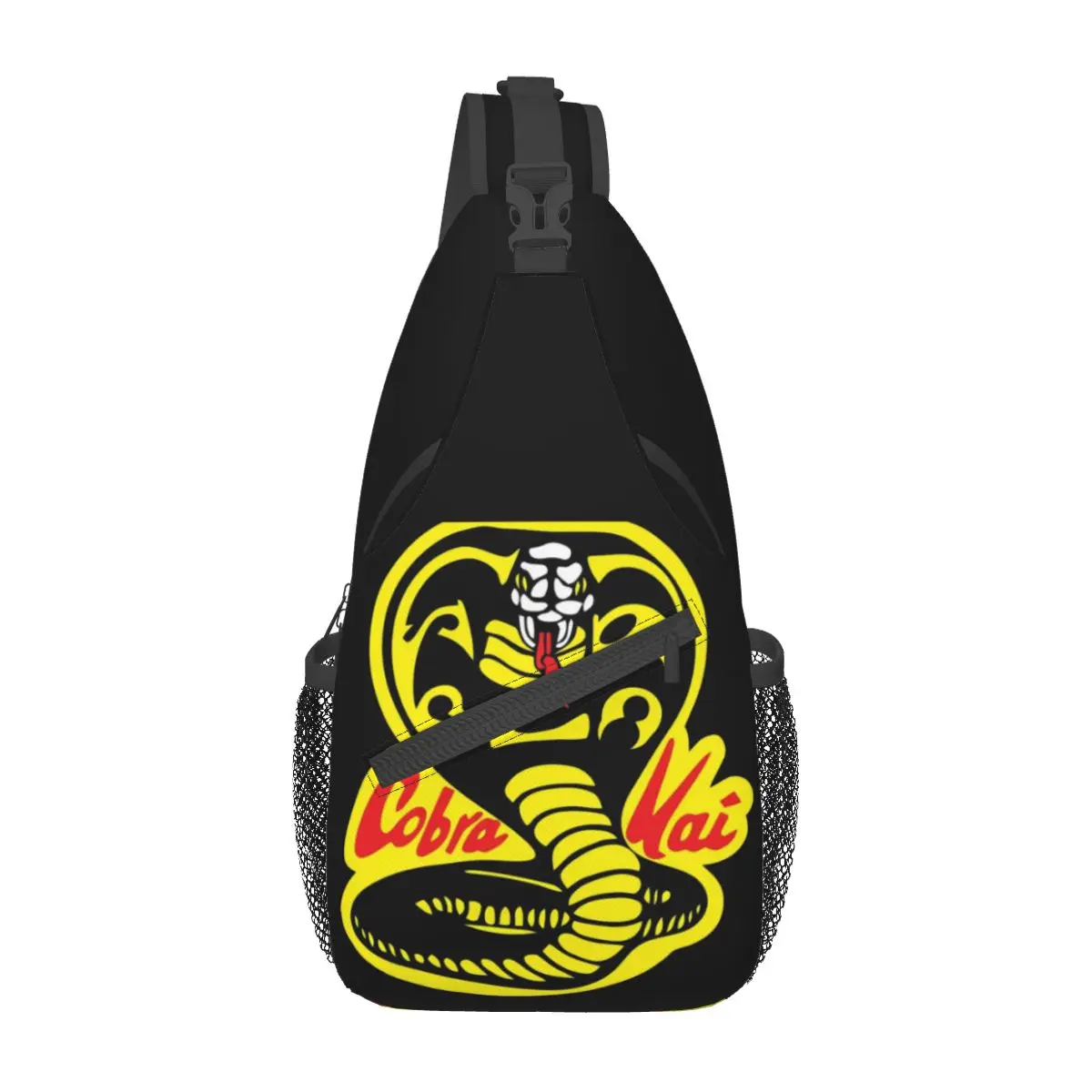 

Cobra Kai Crossbody Sling Bags Fashion Chest Bag The Karate Kid Saga Continues Shoulder Backpack Daypack for Outdoor Bookbag