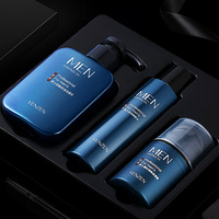 VENZEN Men's Skin Care Kit Face Cleaning Facial Cleanser Acne Treatment Blackhead Remover Hydrating Face Mask Men Skincare Set