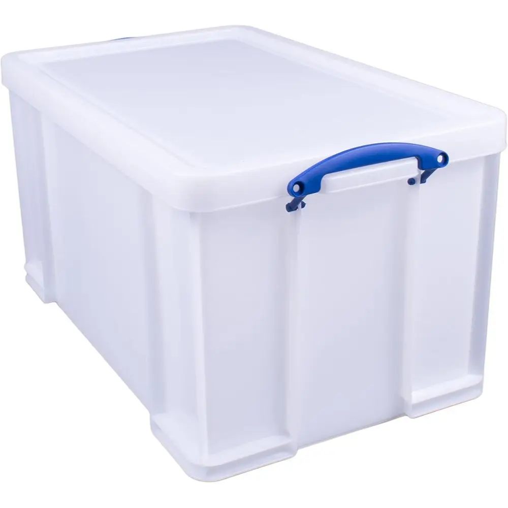 

Sturdy 84L White Plastic Storage Container - Highly Practical