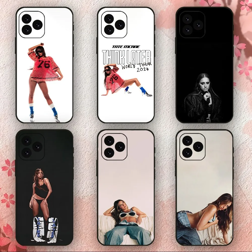 Singer Tate McRae Think Later  Phone Case For iPhone 11 12 13 14 15 Mini Plus Pro Xs Max X S Plus XR Shell