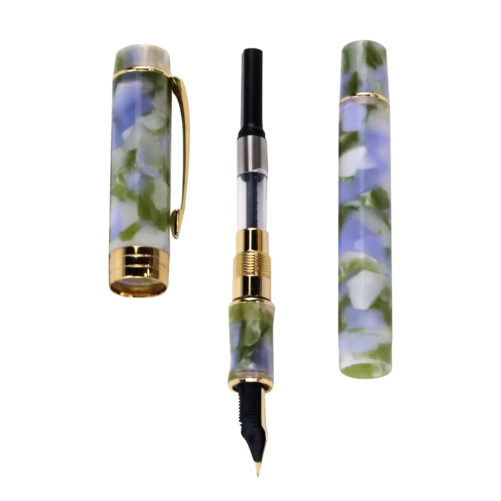 Imagem -02 - Jinhao Centennial Fountain Pen Cor Bonita Clipe Dourado f Nibs x Conversor Material de Escrita do Escritório Escolar Canetas de Tinta 100 Pcs