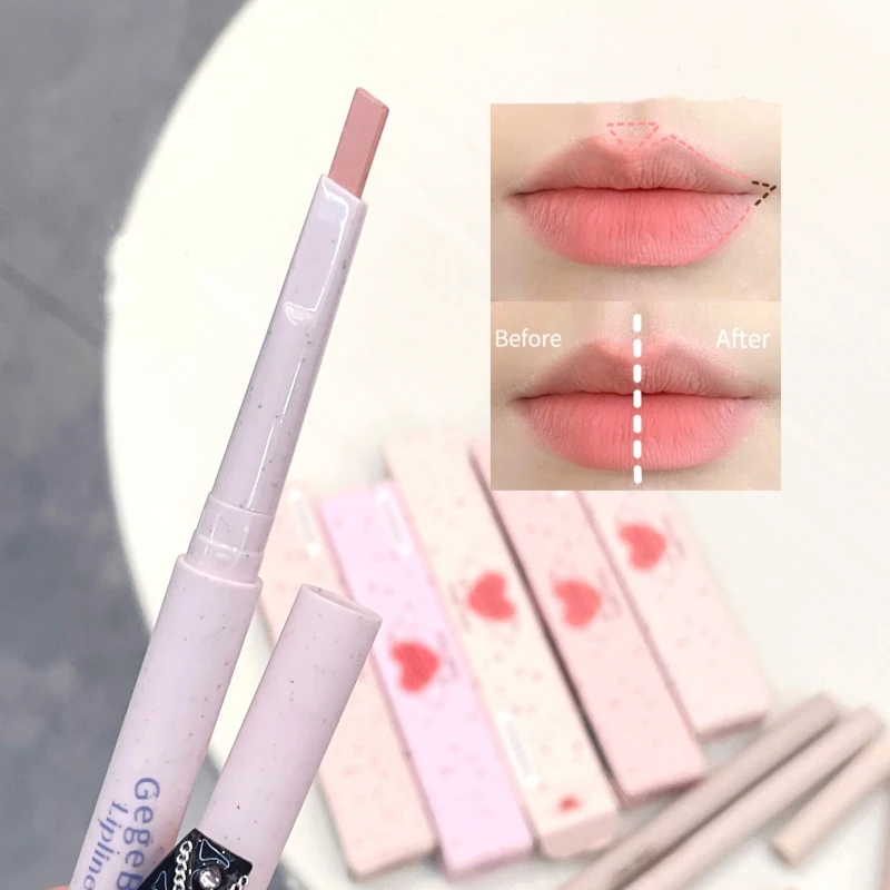 Soft Mist Lip Line Waterproof Durable Non Stick Cup Nude Lipstick Pen Outline Lip Shape Smooth Not Take Off Makeup