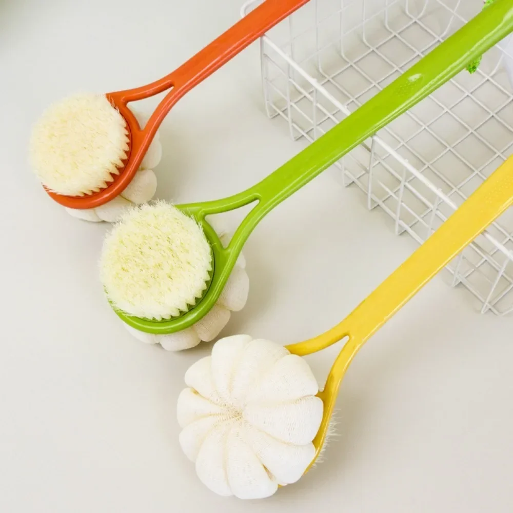 

Double-sided Bath Brush Long Handle Shower Brush Body Exfoliating Massage Brush Back Scrubber Bathing Tools Bathroom Supply