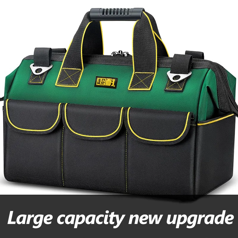 13Inch Multifunctional Tool Bag Oxford Cloth Electrician Bag Storage Bag, Repair Handbag Large Capacity Wear-resistant Home Use