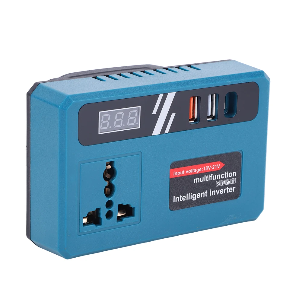 

Inverter 120W Power DC 18-21V To AC 220V Inverter Adapter Power Supply Inverter Lithium Battery Inverter for Makita 18V Battery