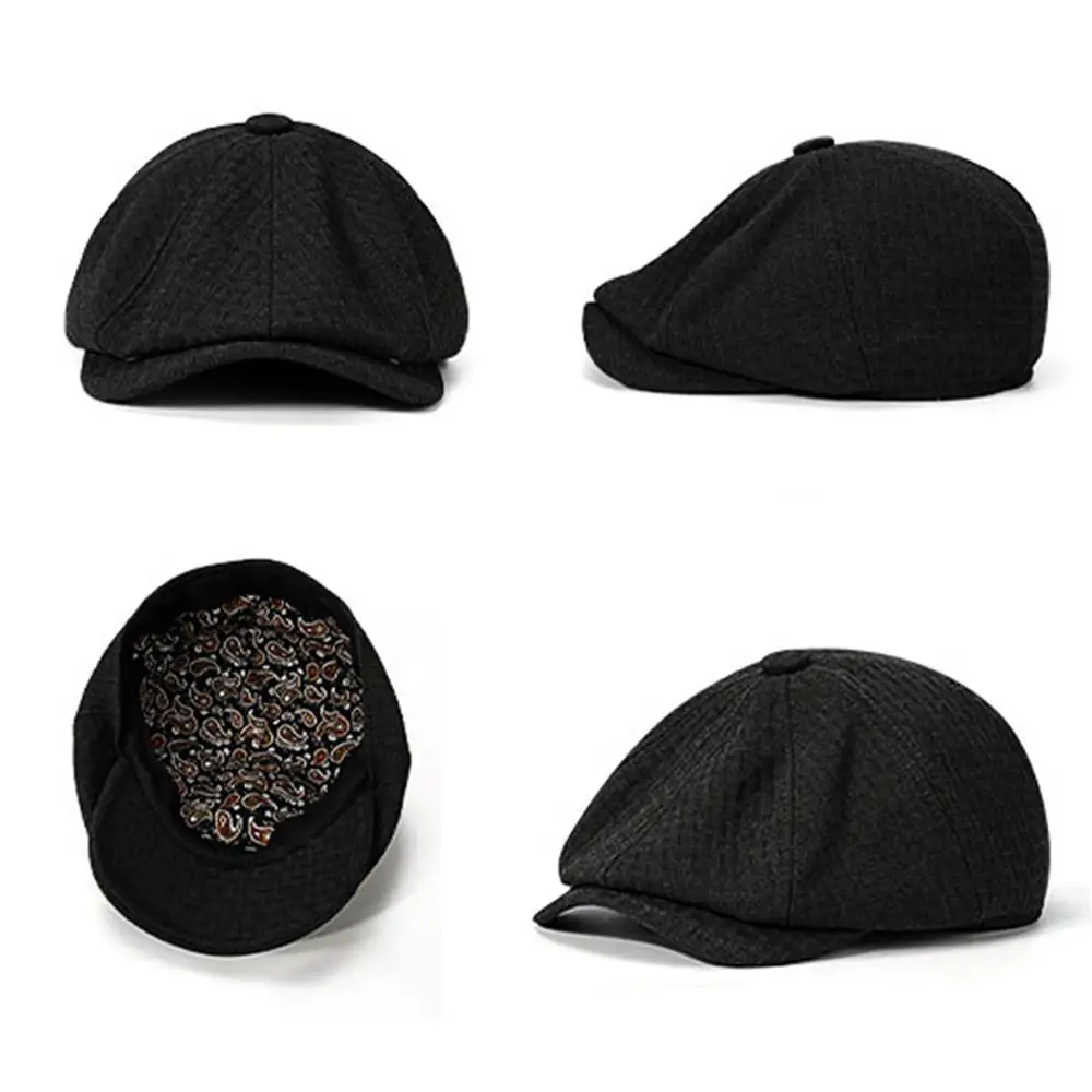 

Octagon Caps Male Ivy Hast Fashion Beret Caps Small Newsboy Decor Vintage Items Useful Neutral Supplies Casual Flat Hats