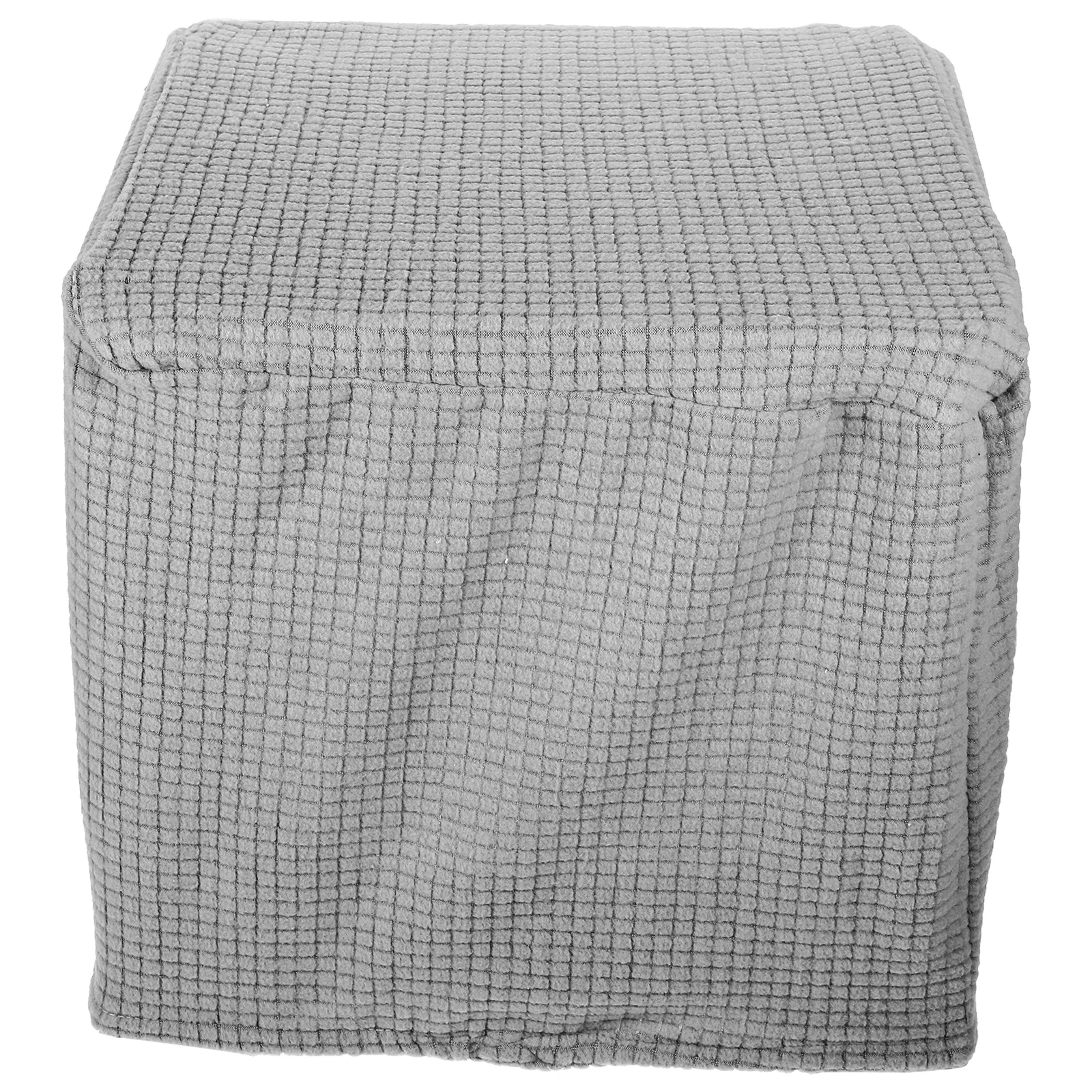 

Dust Proof Stool Covers Elastic Square Seat Protector Removable Stretchable Chair Cover Gray Fits Most Sizes Home Furniture