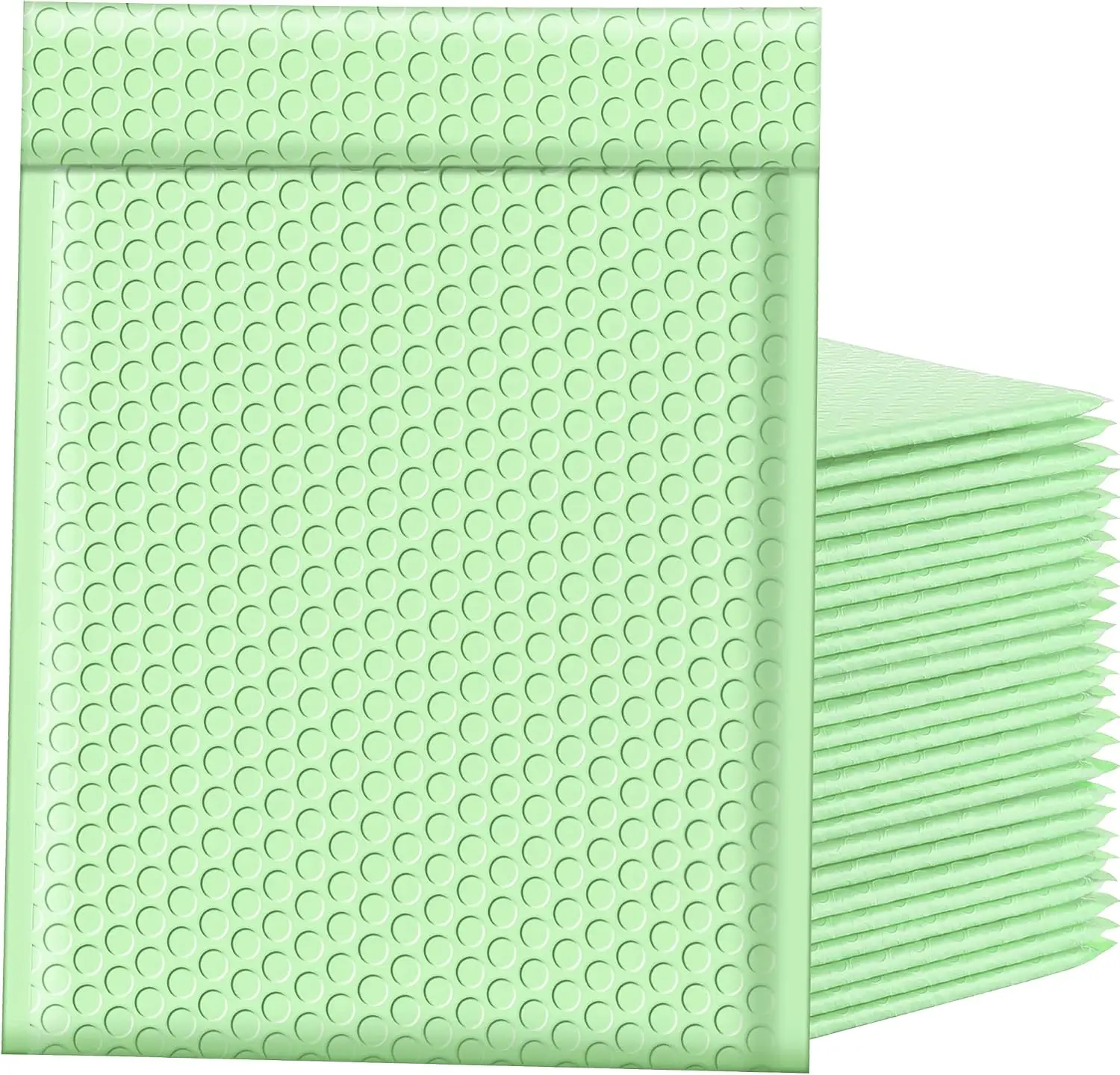 25 Pcs 8.5x12 Inch Mint Green Bubble Mailers, Opaque Matte Self Seal Padded Envelopes for Small Business