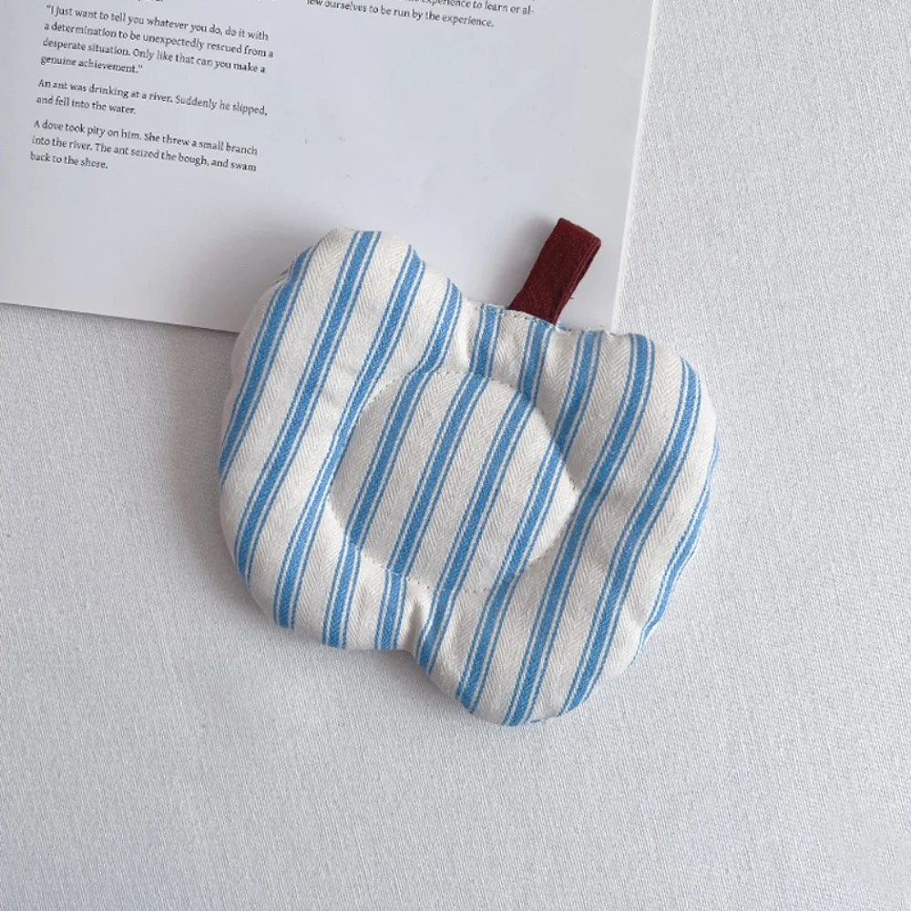 Kawaii Thickened Clip Cotton Coaster Apple Shape Cloth Art Insulation Pad Heat Resistant Washable Table Mat Kitchen Mat Decor