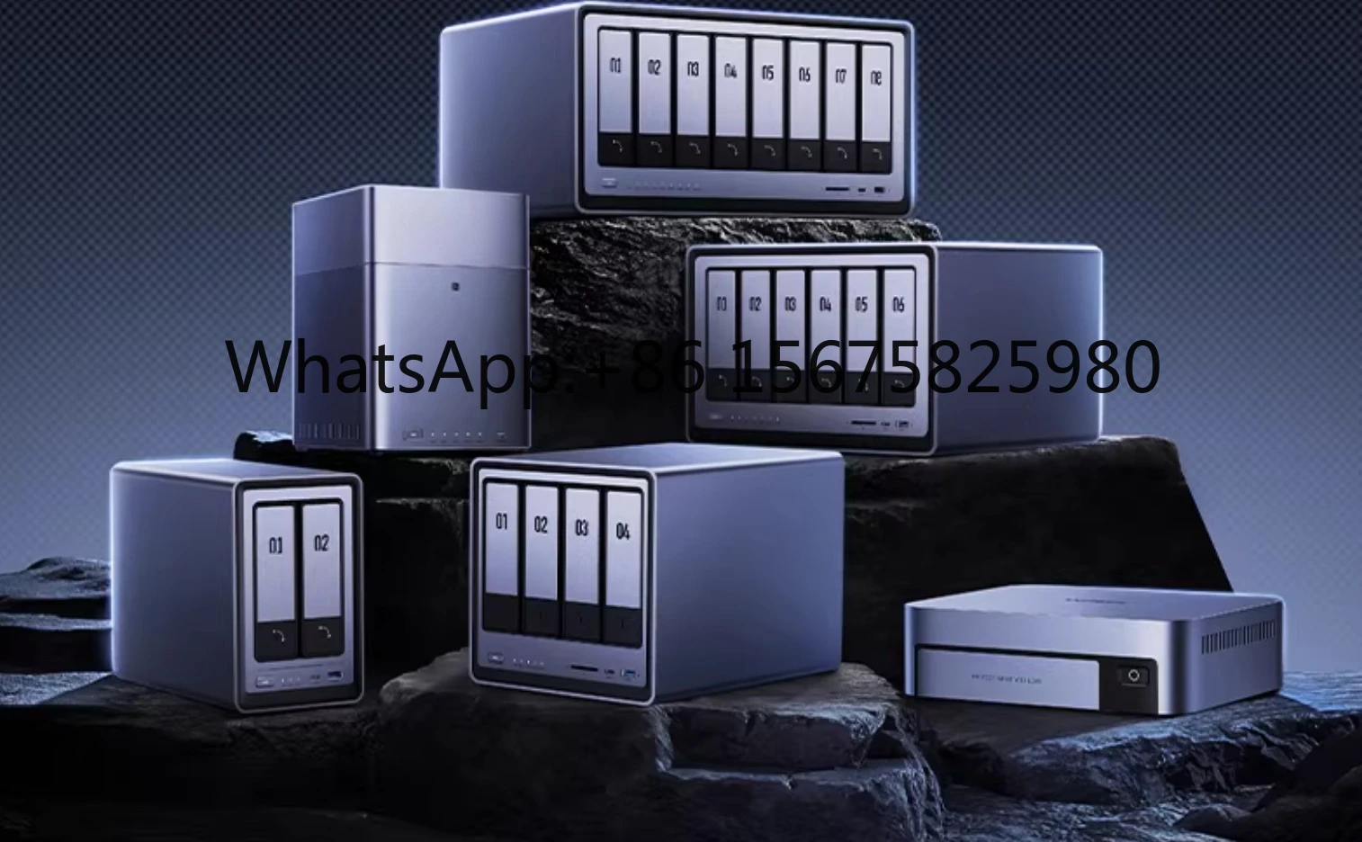 DXP4800 Plus NAS 4-Bay Gold 8505 8GB DDR5 128G SSD 2.5GbE 4K Output