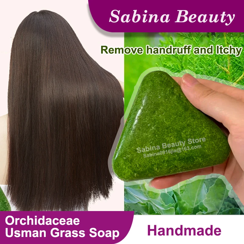 Usman Green Shampoo Soap Reduces Hair Breakage Strengthens Hair Removes Dandruff Softens Hair Naturally With Herbal Shampoo Soap