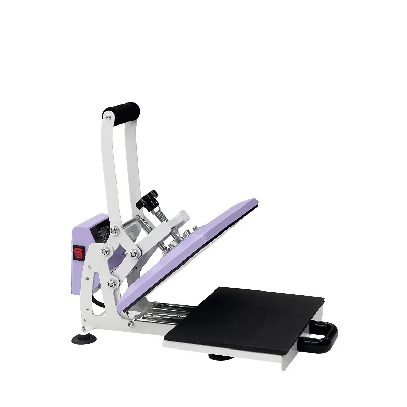 【Best-selling】A4 Clamshell Manual Pull-Out Heat Press Machine For T-Shirts, Fabrics & HTV Transfers