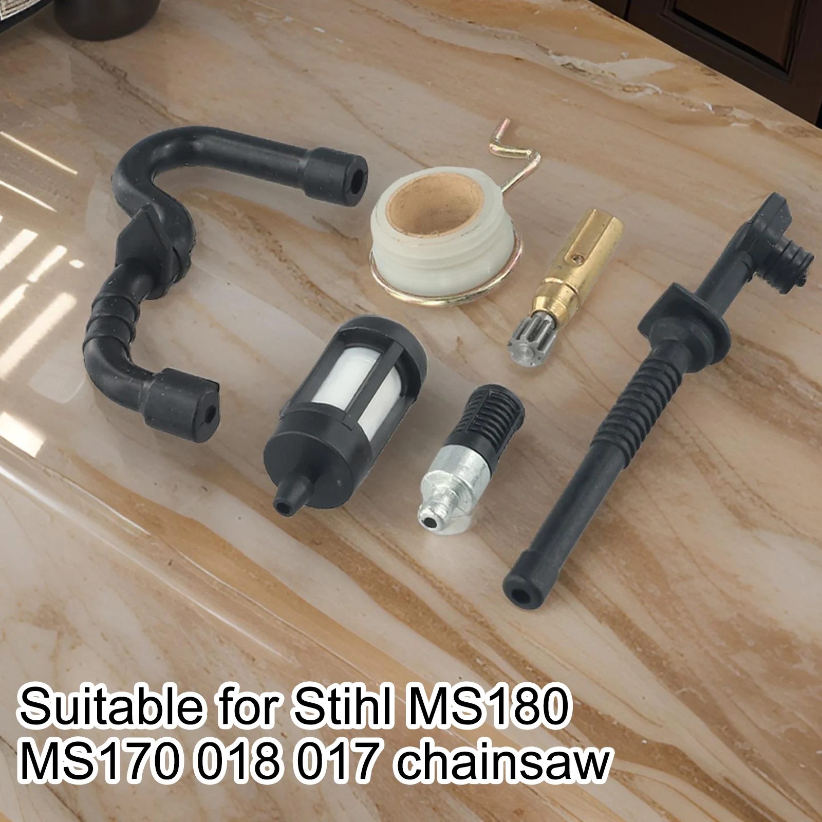 Filtro de combustible y aceite para herramientas, accesorios de filtro de combustible, Kit de limpiador MS170, MS180, MS210, MS230, MS250, piezas de purificador de tuberías