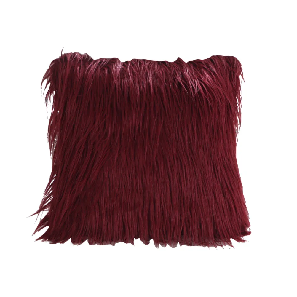 

Wool Cushion Cover Pillowcase Throw Pillow Covers for Couch Decorative Luxury Fuzzy Case Home Winter Soft
