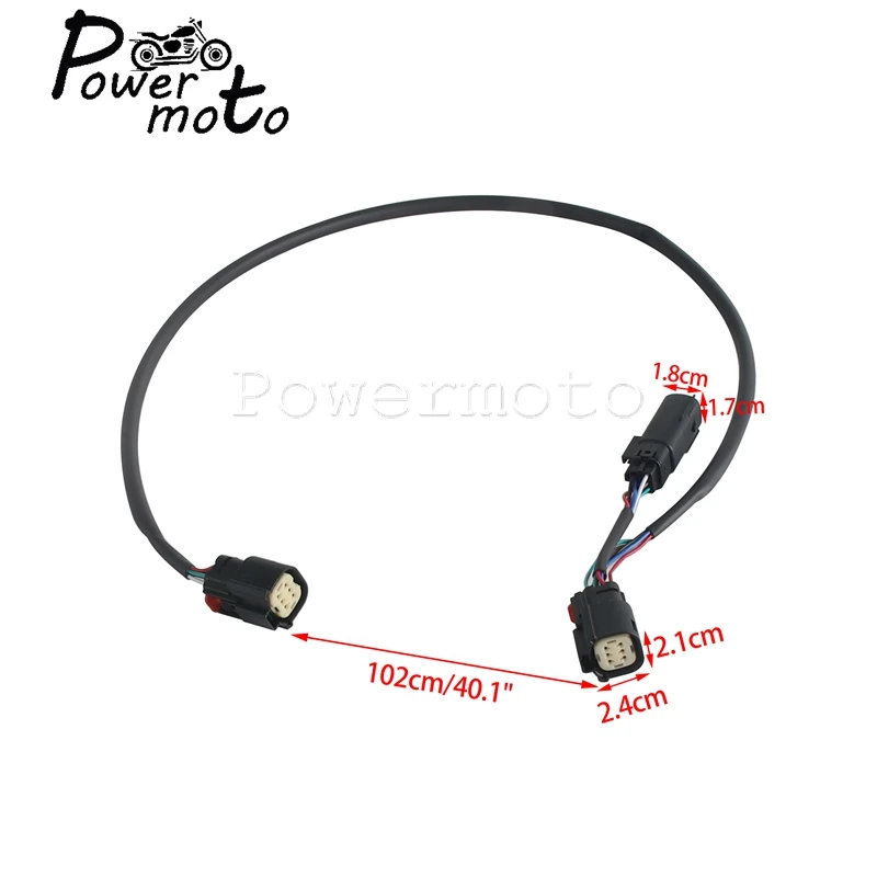 6 Pin Connector CD-TP-QD-14 Quick Disconnect Wiring Harness For Harley Touring Tour-Pak Models 2014-2023 FLHR FLTRX FLTRU FLTRK