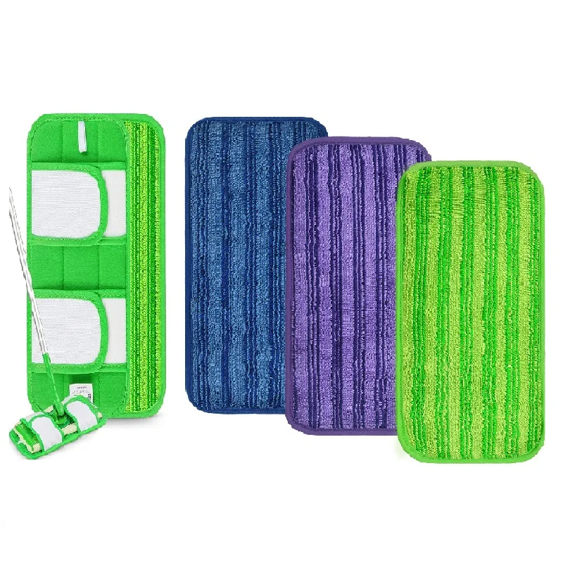 Almofadas Mop reutilizáveis para Swiffer Sweeper, Microfibra lavável, Panos de varrer molhados e secos, Limpeza do Chão, 1Pc