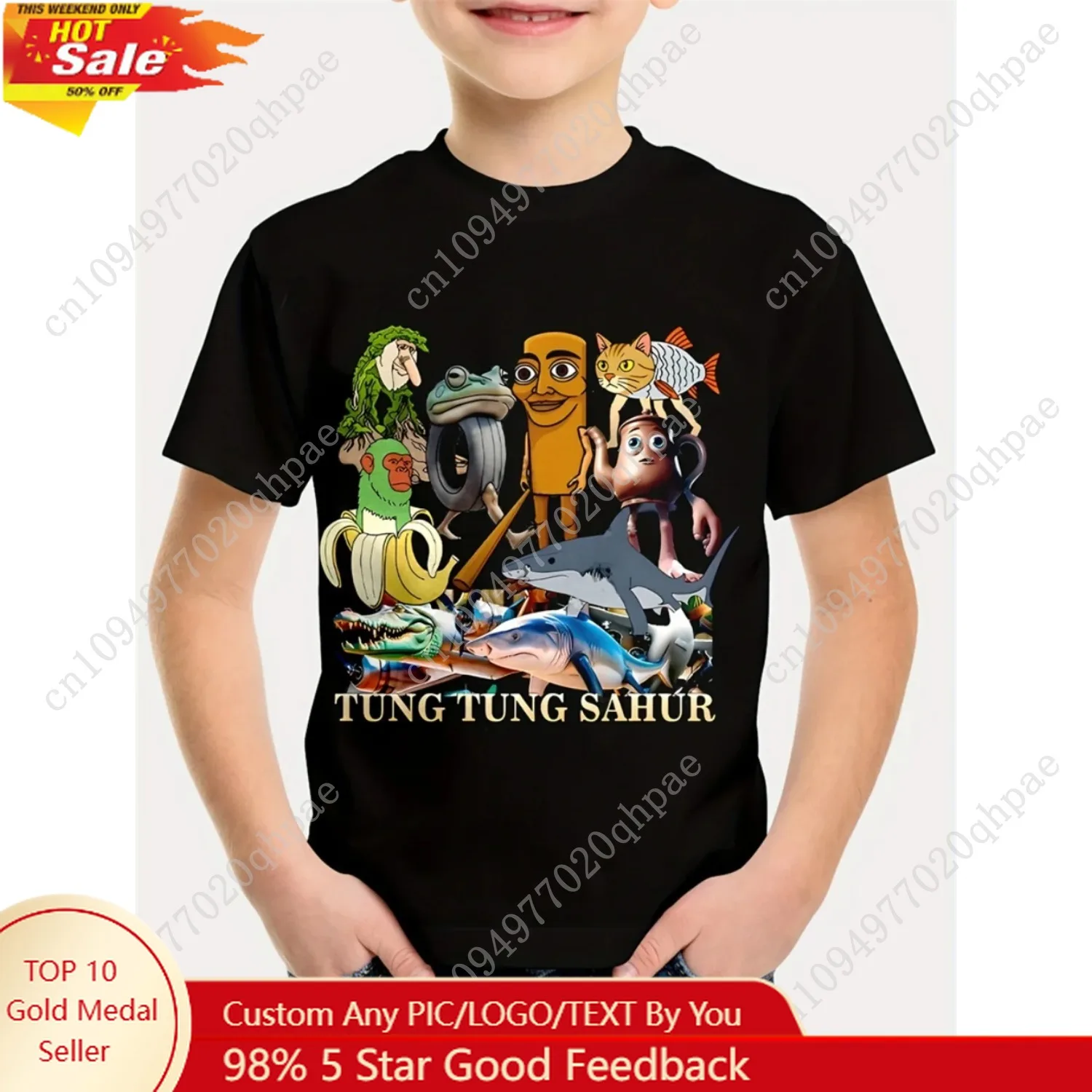 

Italian Brainrot Tralalero Tralala Tung Tung Tung Sahur Bombardiro Crocodilo Funny Meme T-Shirt Boys Girls Funny Tees Y2k Tops