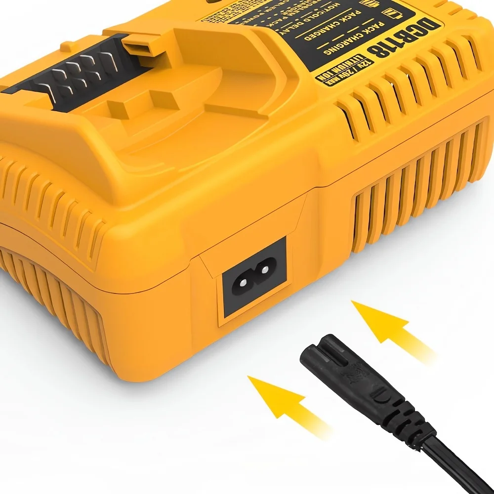 3A Lithium Battery Charger DCB118 Replacement for Dewalt Li-ion Tools DCB180 DCB120 DCB200 DCB206 DCB201 DCB203 DCB101 DCB107