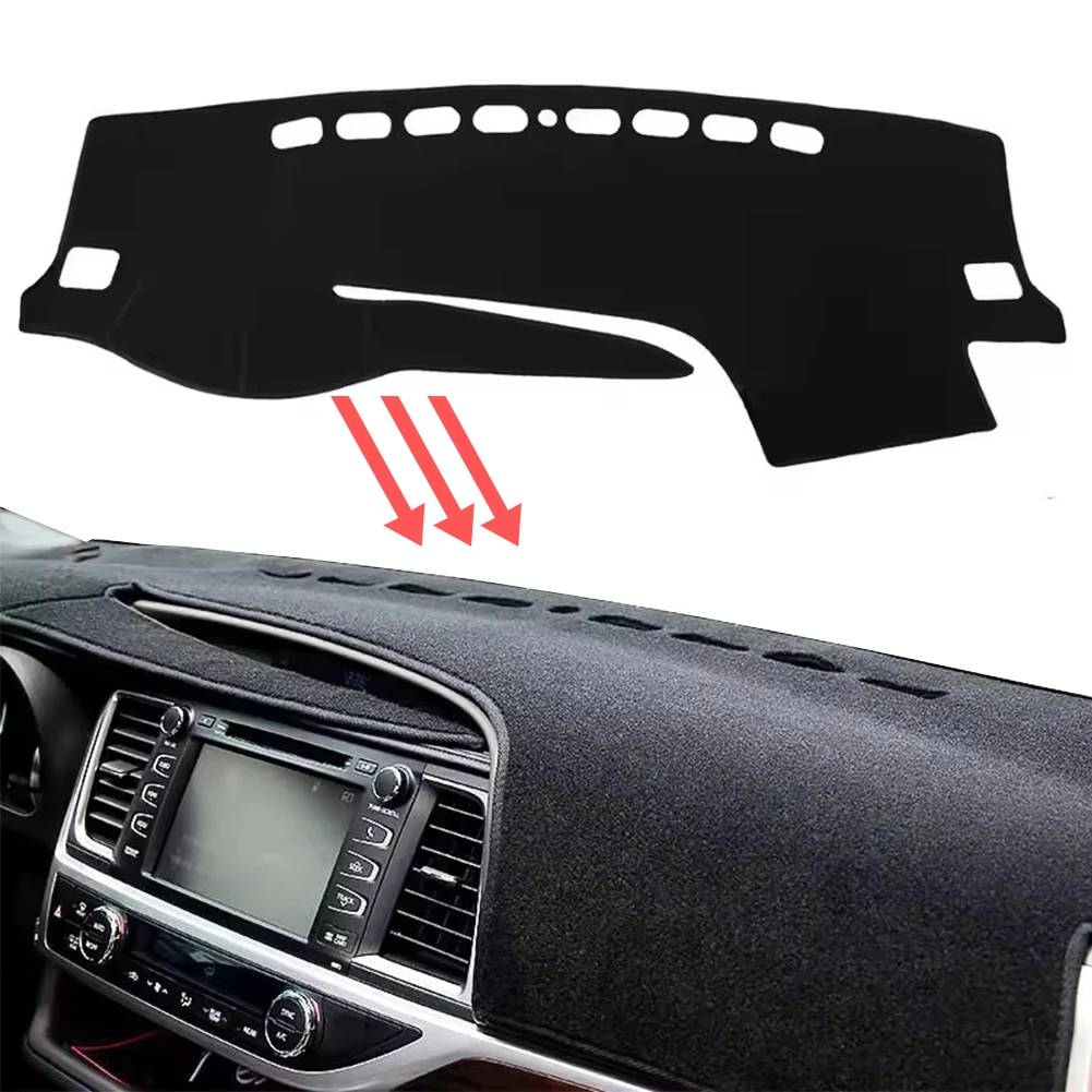 

Car Dashboard Mat for Toyota Highlander XU50 Kluger 2014 2015 2016 2017 2018 2019 Sunshade Protective Carpet Dash Pad Dashmat