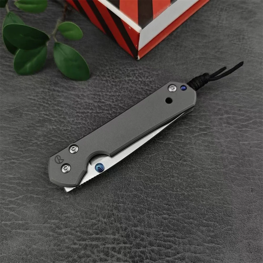 Chris Reeve Folding Pocket Knife D2 Blade Titanium Alloy Handle High Quality Outdoor EDC Survival Hunting Camping Tool