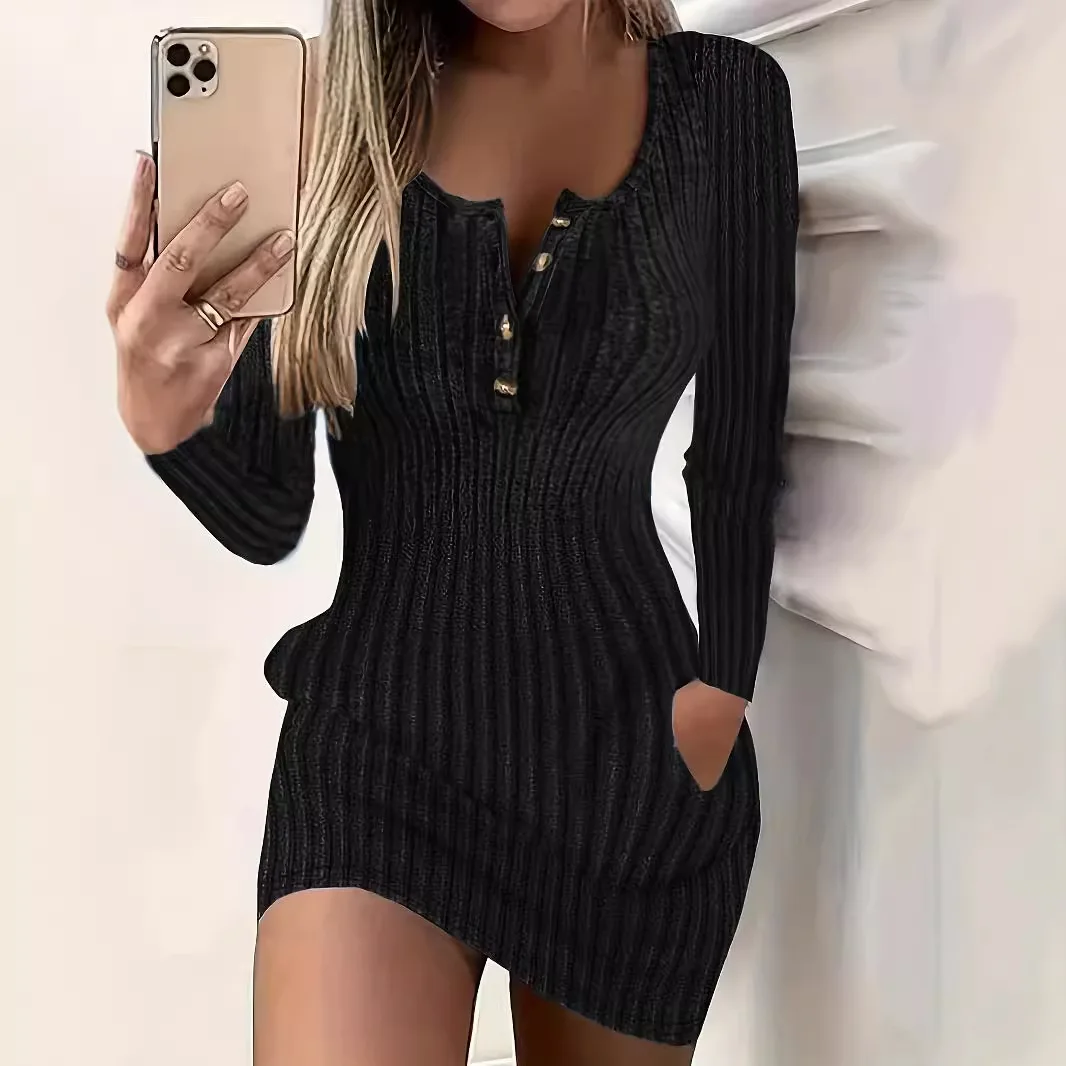 Thumbnail 4 - #85 Latest Ribbed Knit Dress Offers