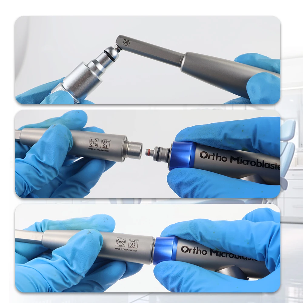 Exclusive Dental Internal water spray Aluminum Oxide sandblaster Alumina MicroBlaster 2in1 Air Prophy 4Hole Dentistry Tools