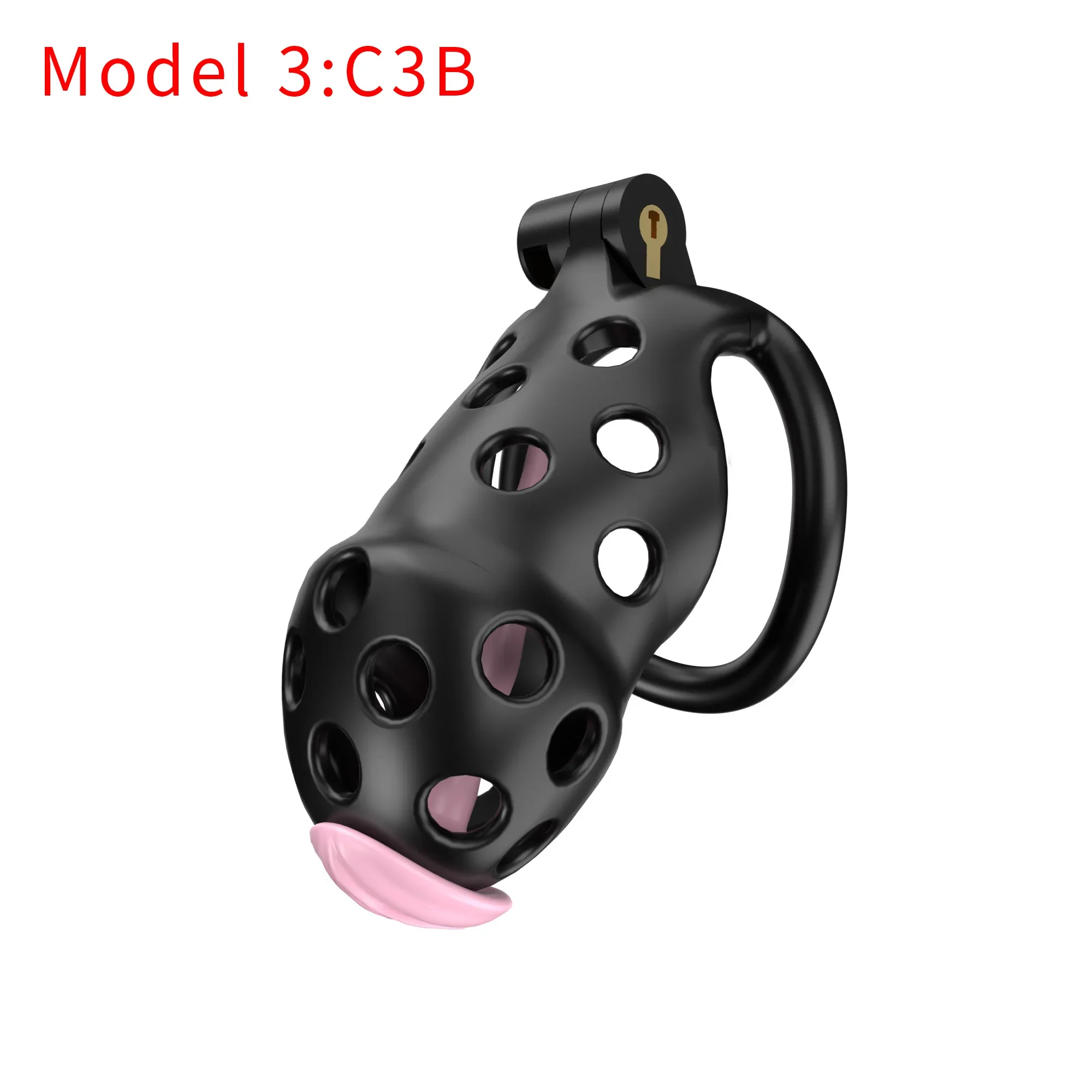 Black Cobra Chastity Lock para Masculino, Dispositivo de Castidade Falso, Bondage Penis Lock, Sexo Adulto Uso, Cateter SM, Modelo 2024